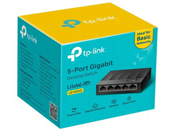 GIGABIT LAN SWITCH TP-LINK 5 PORTÓW 10/100/1000