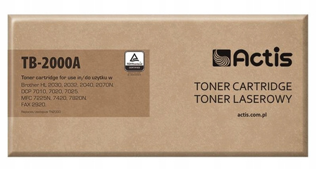 TONER ACTIS TB-2000A BROTHER TN-2000 CZARNY NOWY