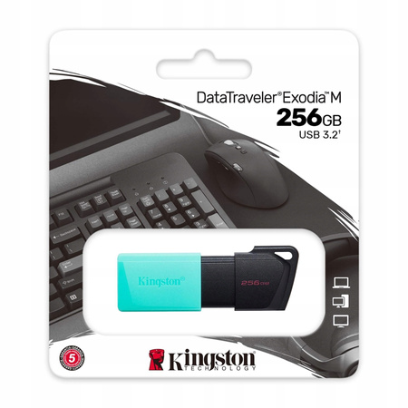 PENDRIVE KINGSTON 256GB DATATRAVELER EXODIA M USB