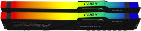 PAMIĘĆ RAM DDR5 KINGSTON FURY BEAST BLACK RGB EXPO 64GB 6000MHz DIMM 2x32GB