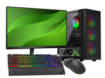 KOMPUTER SPCX Z MONITOREM LED 24'' i5-14400 32GB RTX5060Ti SSD 4TB