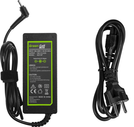 ZASILACZ DO LAPTOPA GREEN CELL 65W 19V 3.0x1.0