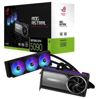 KARTA GRAFICZNA ASUS GEFORCE RTX 5090 ROG ASTRAL LC OC 32GB GDDR7 DLSS4
