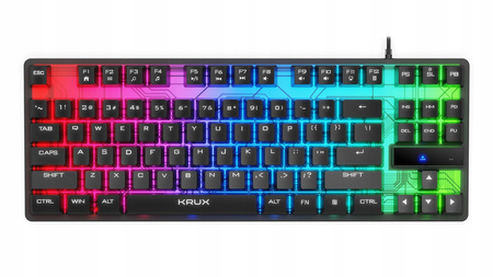 KLAWIATURA GAMINGOWA KRUX SOLAR TKL RGB USB