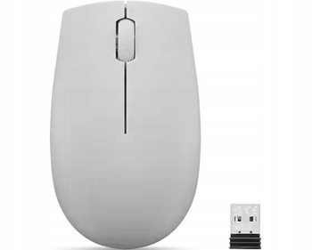 MYSZ BEZPRZEWODOWA LENOVO COMPACT 300 SZARA OPTYCZNA 1000 DPI