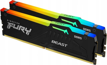 PAMIĘĆ RAM DDR5 KINGSTON FURY BEAST BLACK RGB EXPO 64GB 6000MHz DIMM 2x32GB